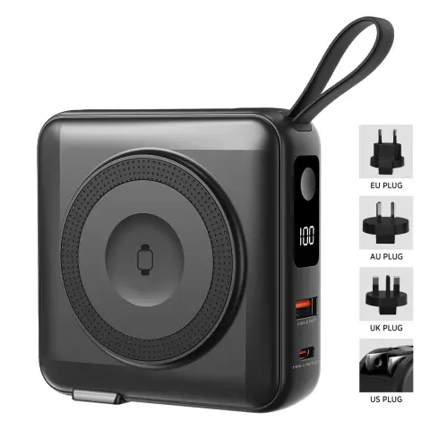 BARACUDA 2 10PD — Univerzalni putni punjač / pomoćna baterija, 10.000 mAh, PD 20W, sa magnetom