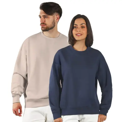BIG — Unisex široka dukserica od organskog pamuka, 300 g/m2