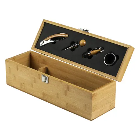 BRUNELLO — Vinski set u drvenoj kutiji, 4/1