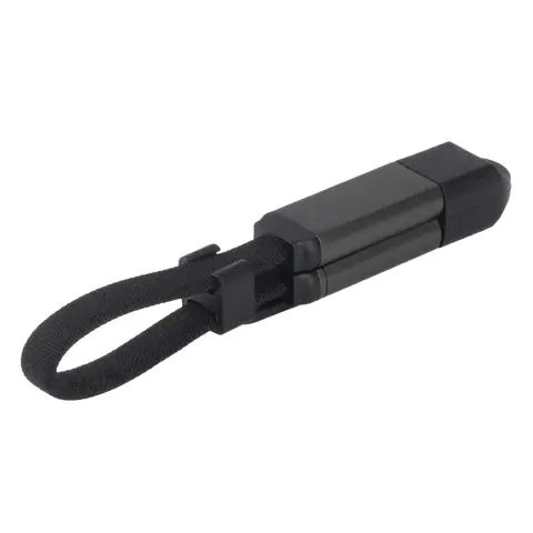 FELIX 2IN1 — USB / Type-C kabl za punjenje i prenos podataka, sa funkcijom priveska za ključeve, 2 u 1, 60W