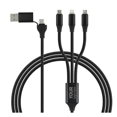 FLET 60W 6IN1 — USB / Type-C kabl za punjenje i prenos podataka, 6 u 1, 60W