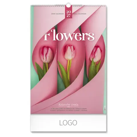 FLOWERS — Zidni kalendar: 7 listova, dvomesečni