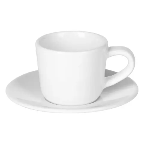 MILL MINI — Šolja za espresso sa tacnom od fine keramike, 100 ml