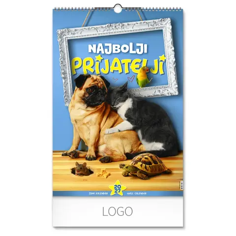 NAJBOLJI PRIJATELJI — Zidni kalendar: 7 listova, dvomesečni